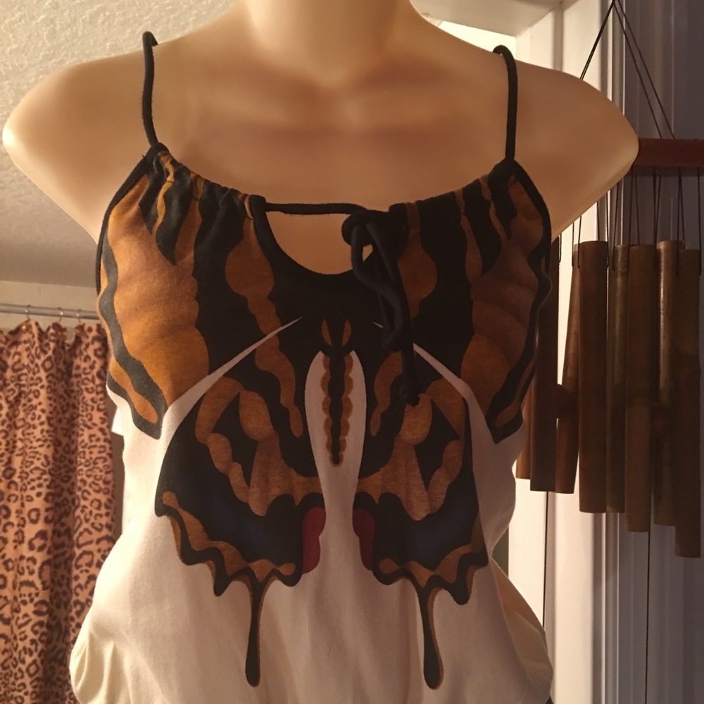 Vintage 70s Butterfly Top